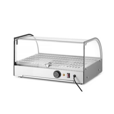 Vyhřívaný pultový displej, HENDI, jedno patro, Černá, 230V/800W, 554x376x(H)311mm | 273982